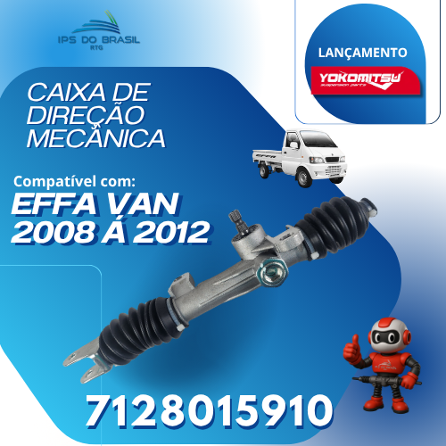 CAIXA DE DIREÇÃO MECÂNICA EFFA 2007 HA 2012