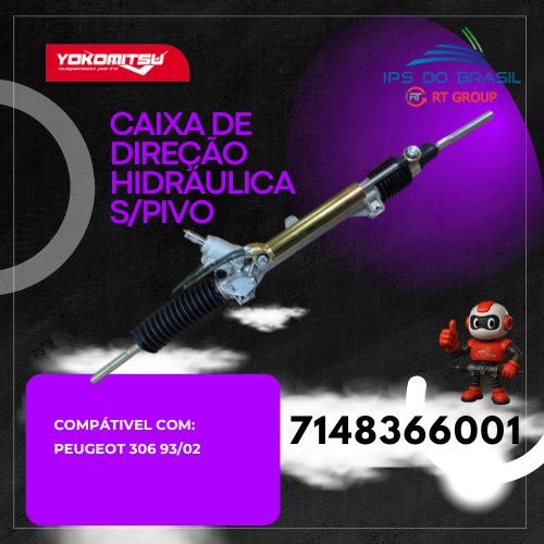 CAIXA DE DIREÇÃO HIDRAULICA PEUGEOT 306 1993 HA 2002