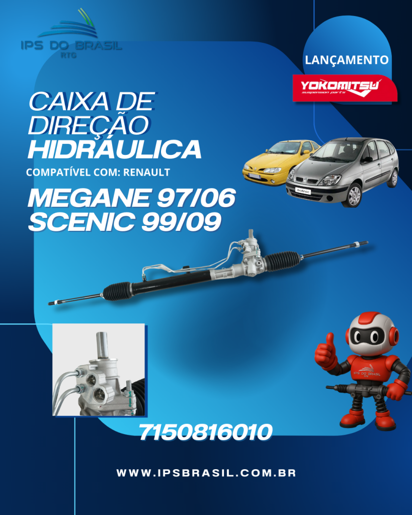 Caixa de Direção Hidráulica Megane/Scenic
