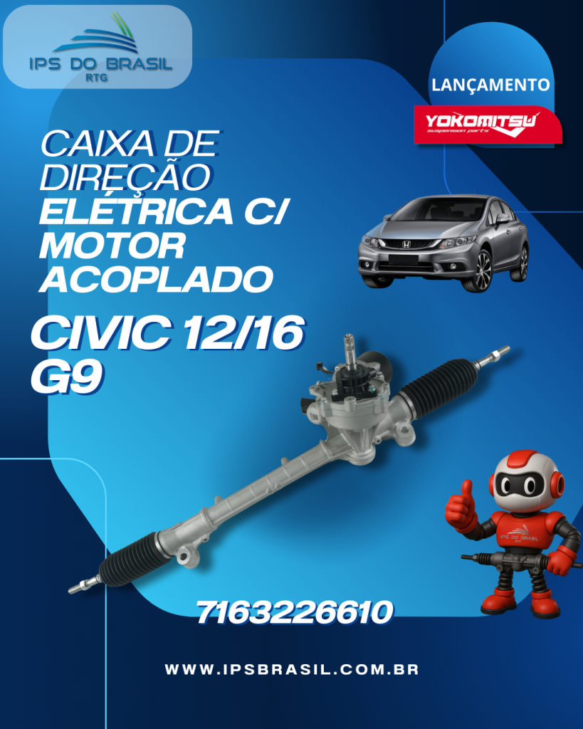 Caixa de Direção Elétrica Civic