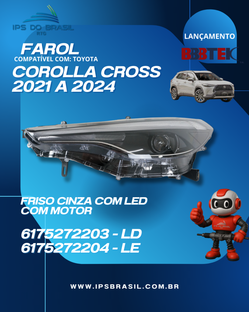 FAROL COROLLA CROSS 2021 2022 2023 2024 BBBTEK